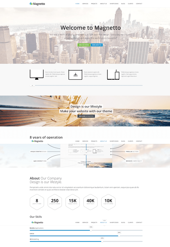 "Magnetto Drupal theme"