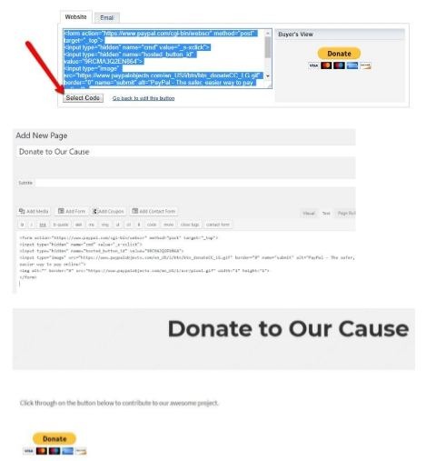 HTML code of your WordPress site