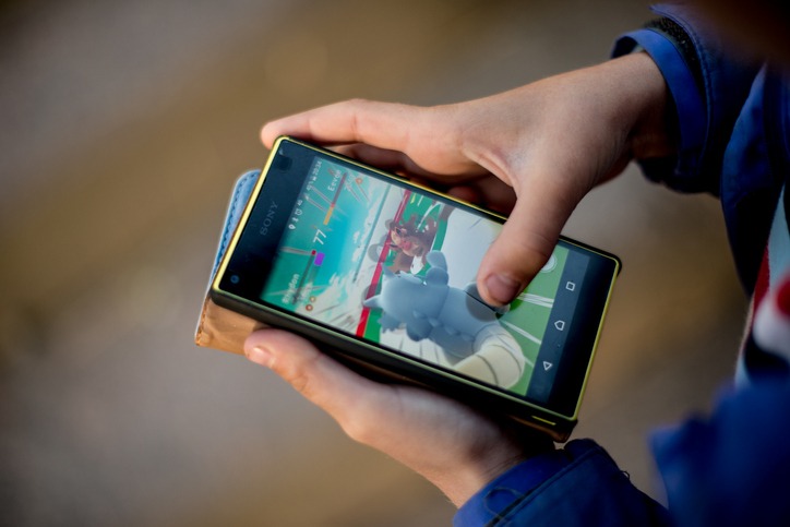 Playing Pokémon GO!