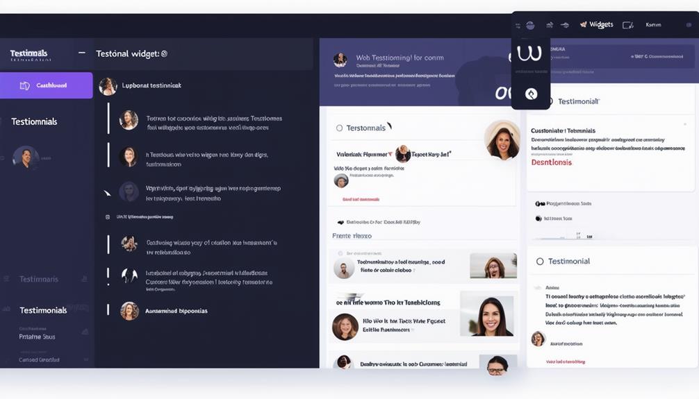 displaying client reviews creatively