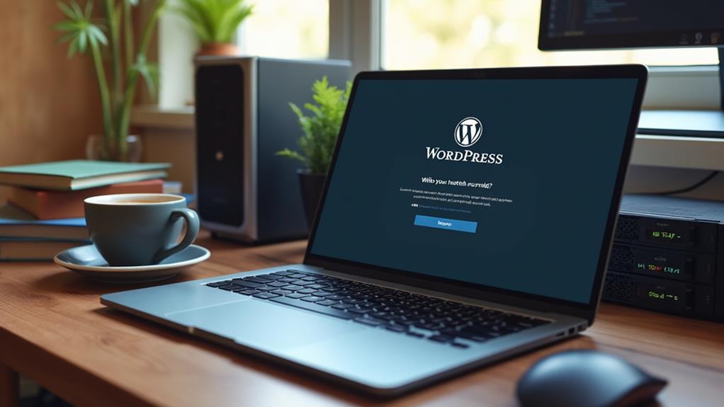 setting up wordpress site