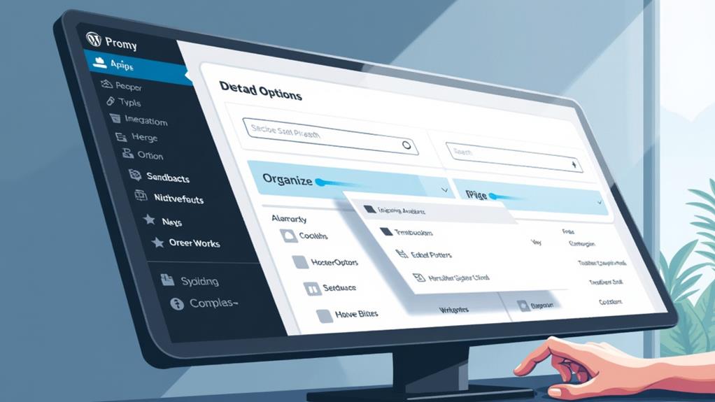 create navigation menu setup
