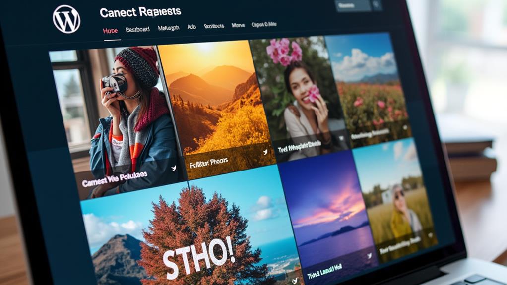 showcasing online social updates