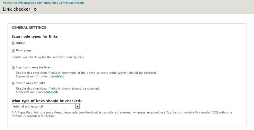 "Broken Links Checker Module"