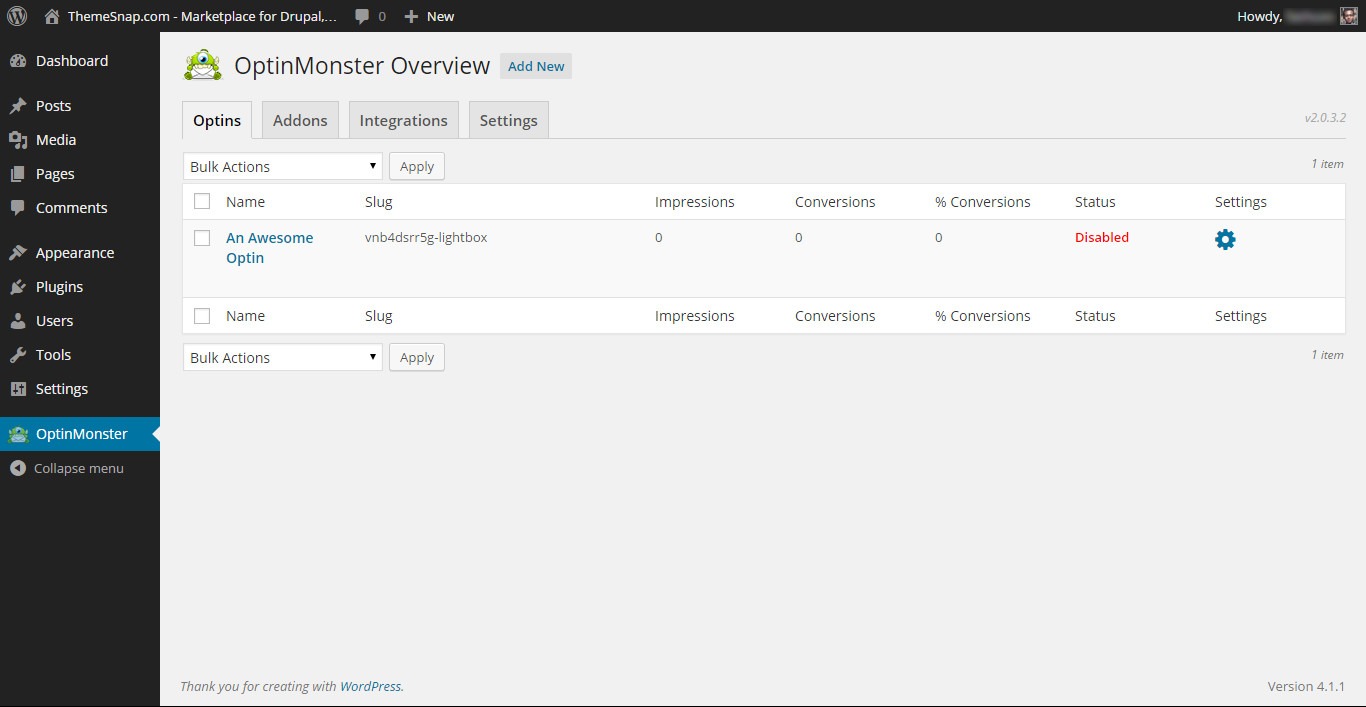 "Using OptinMonster - Guide 1"