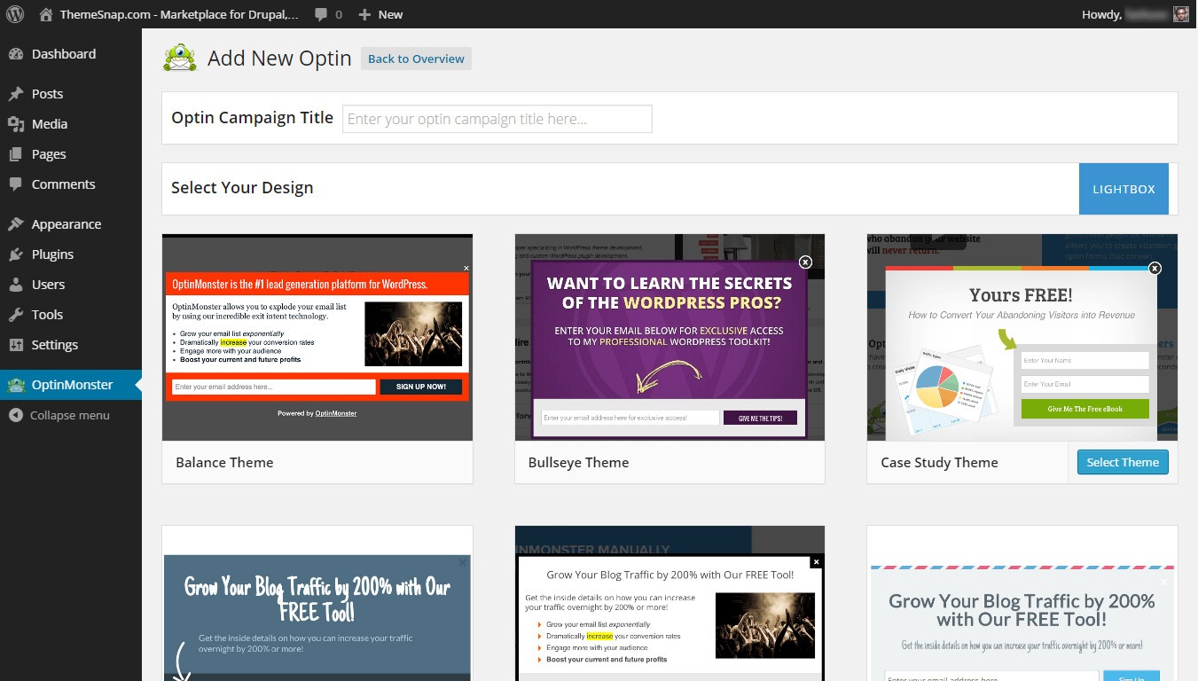 "OptinMonster - Adding Optin"