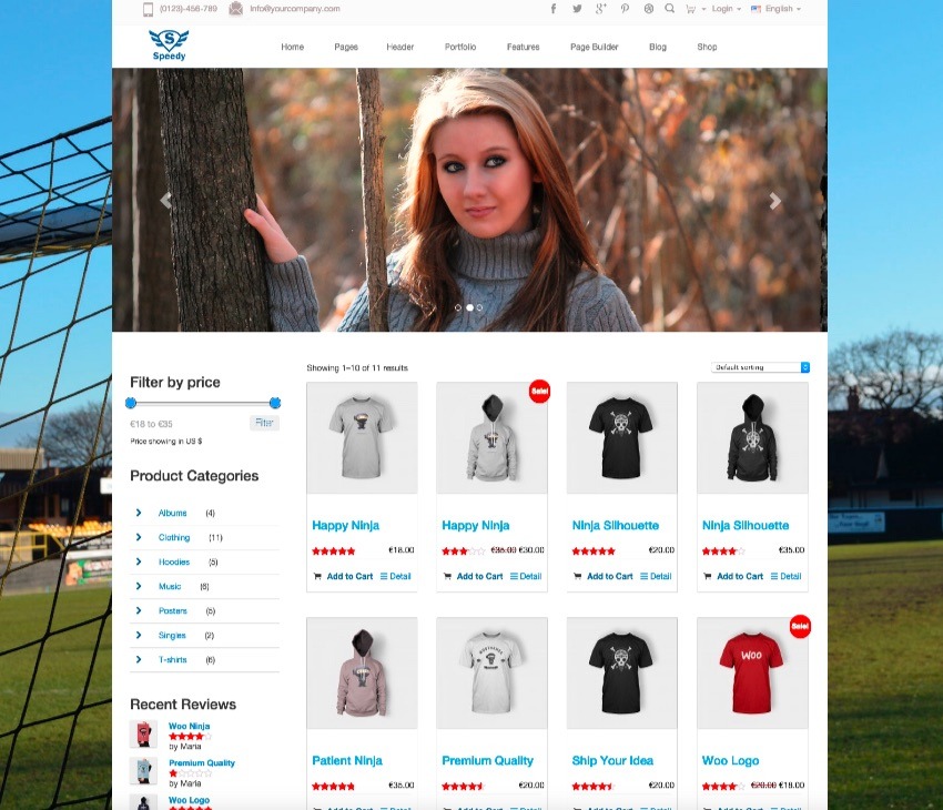 "Speedy WordPress Commerce Theme"