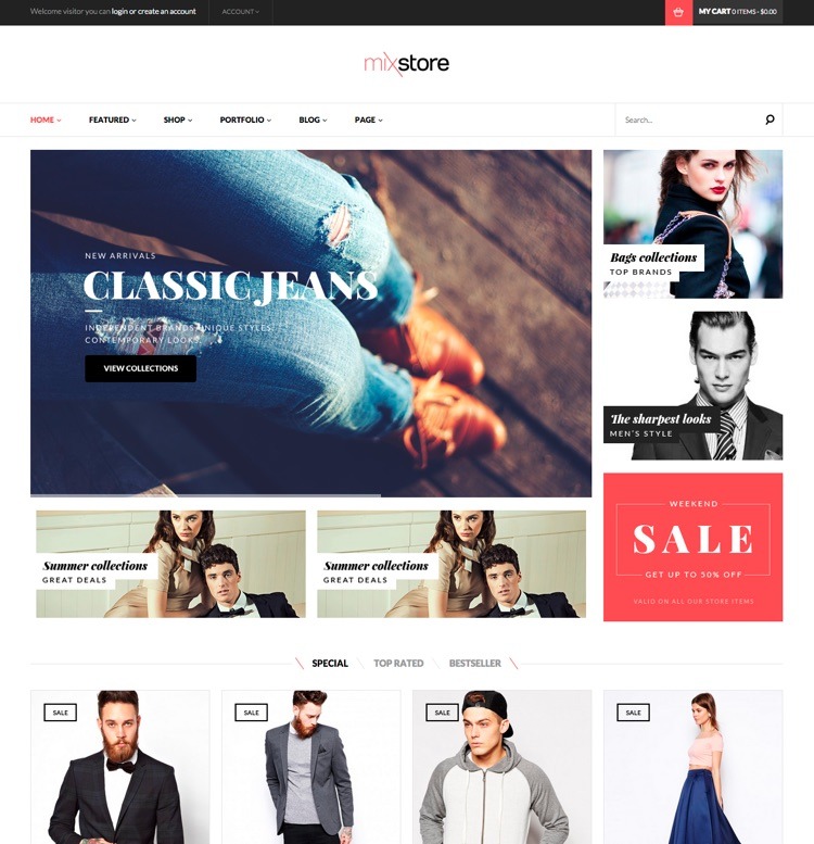 "MixStore WooCommerce WordPress Theme"