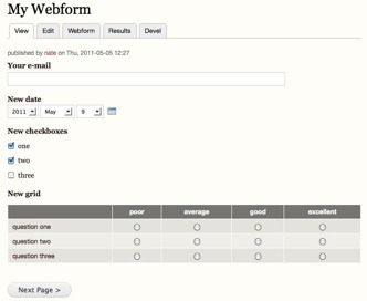 "Webform Drupal Module"