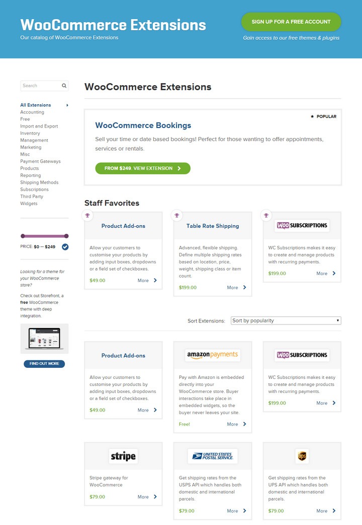 "WooCommerce Extensions"
