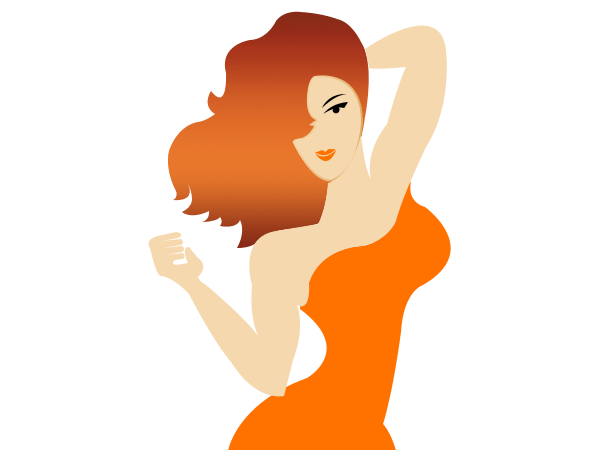 Glamorous Woman 6 red Hair