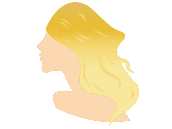 Glamorous Woman 7 golden Hair