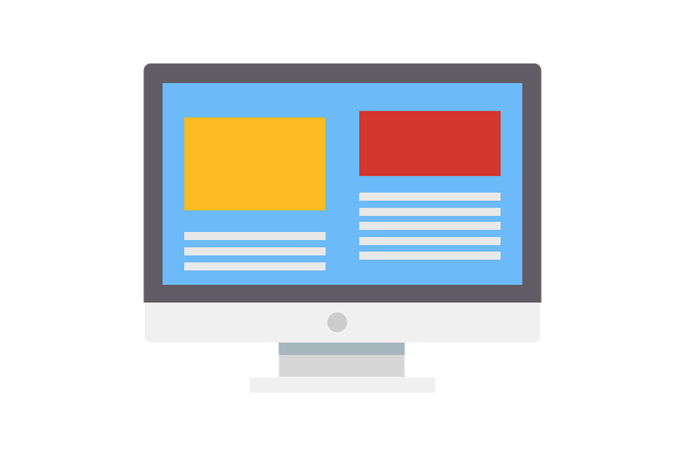 An illustration of a website’s landing page layout