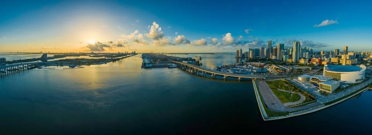 a panoramic view of Miami