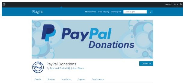 Using the PayPal Donate Plugin for WordPress